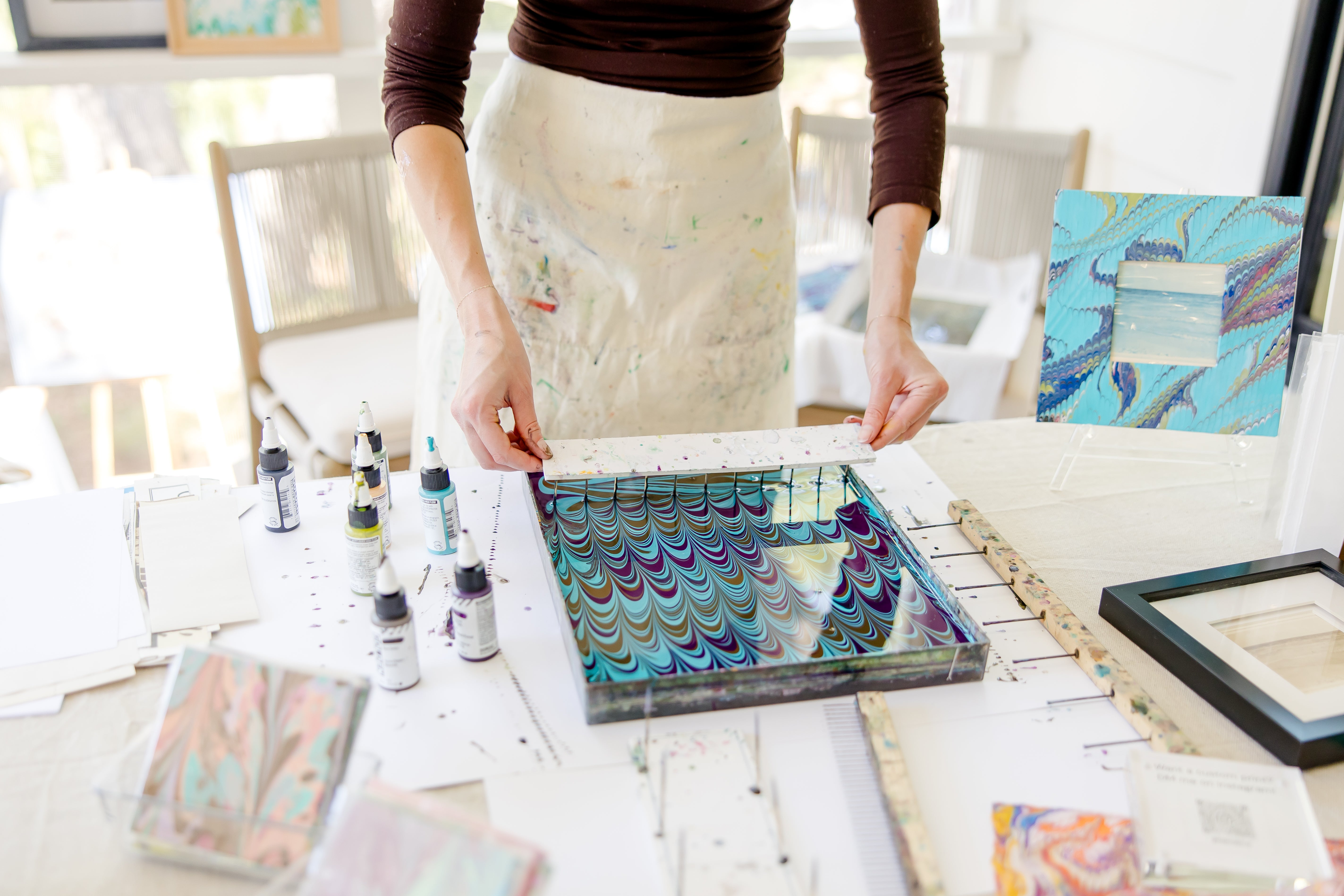 The Art of Ebru: A Marbling Workshop September 26th, October 11th