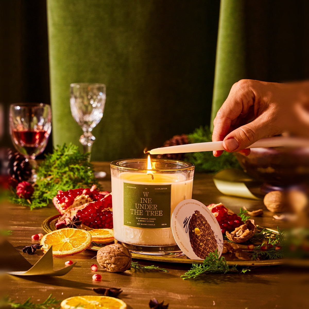 Rewined Wine Under The Tree Candle 10 oz