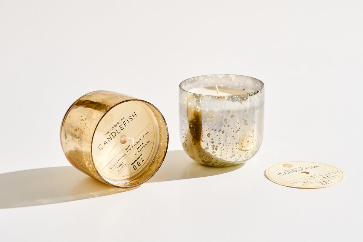 Mercury Glass Candle